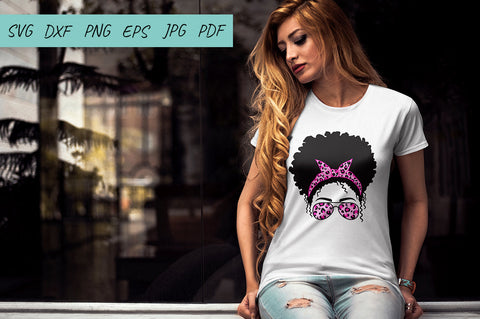 Mom life SVG, Afro Women SVG, Mom Messy Bun SVC,Pink Leopard SVG Irina Ostapenko 