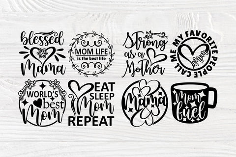 Mom Life SVG Bundle, Mothers Day Svg, Cricut Files SVG TonisArtStudio 