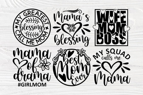 Mom Life SVG Bundle, Mothers Day Svg, Cricut Files SVG TonisArtStudio 