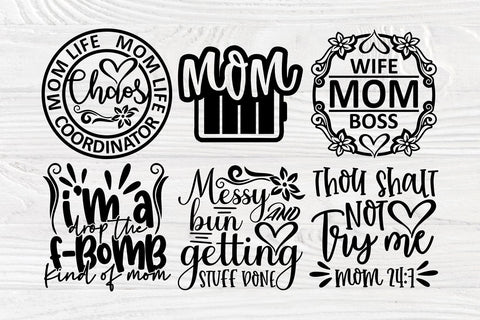 Mom Life SVG Bundle, Mothers Day Svg, Cricut Files SVG TonisArtStudio 
