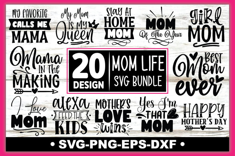 Mom Life SVG Bundle SVG Ariyan 