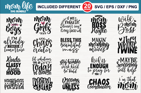 Mom Life SVG Bundle SVG md faruk hossain 