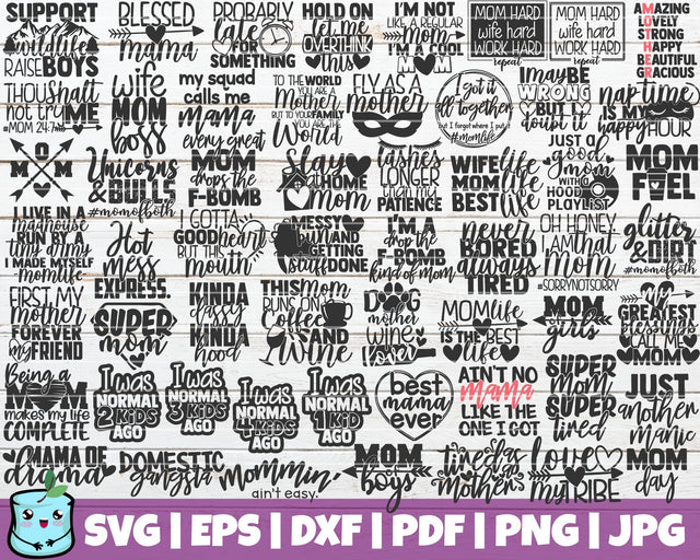 Mom Life SVG Bundle SVG MintyMarshmallows 