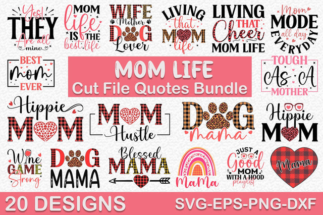 Mom Life SVG Design Bundle SVG SH_Tee store 