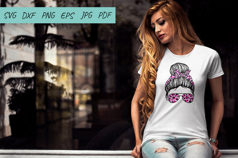 Mom life SVG, Messy bun SVG bundle, Leopard Print SVG Irina Ostapenko 