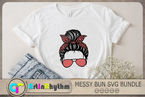 Mom Life Svg, Messy Bun Svg, Messy Bun Svg Bundle SVG Artinrhythm shop 