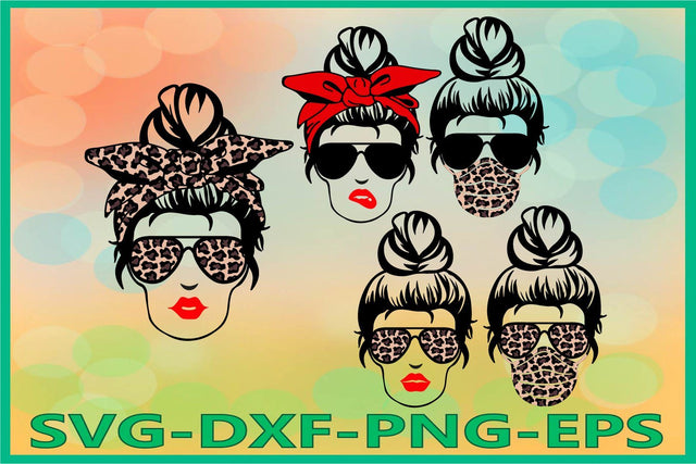 Mom life Svg, Mom life with bandana, Mama SVG AlexSVGStudio 