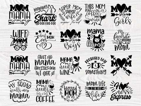 Mom Life SVG, Mom Quotes Svg, Mother's Day Svg SVG TonisArtStudio 