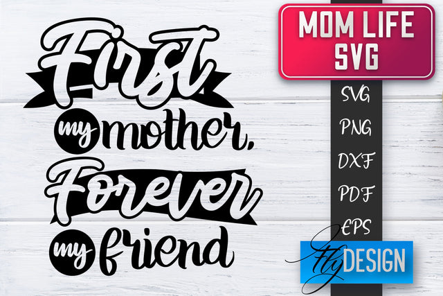 Mom Life SVG | Mother Quotes SVG | Mum Sayings SVG SVG Fly Design 