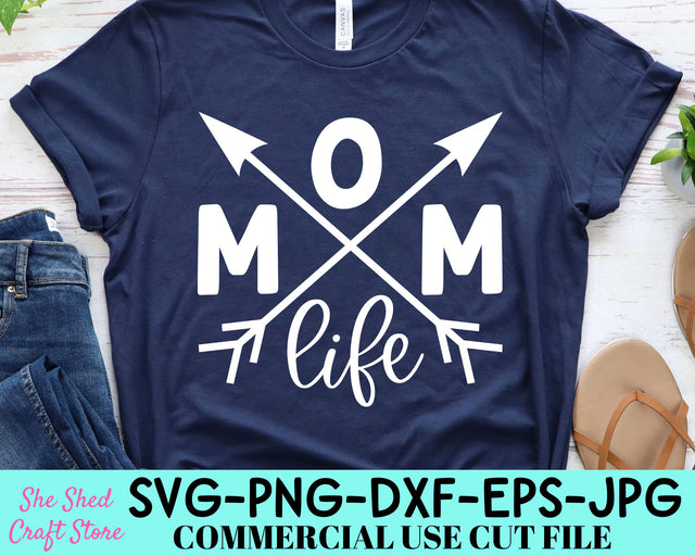 Mom Life SVG | Mug For Mom SVG Design | Mothers Day Coffee Mug Png SVG She Shed Craft Store 