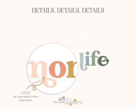 Mom Life SVG SVG Aja Nicole Designs 