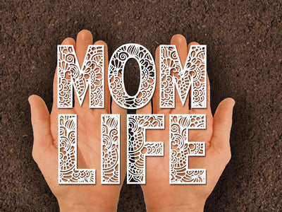 Mom Life Swirl Paper cut SVG Johan Ru designs 