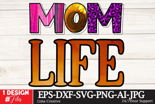 Mom Liffe Sublimation Design, Sublimation PNG, Mother's Day T-shirt Design, Mom SVG Cute File, Mother;s Day Sublimation Bundle Sublimation Insomnia Std 