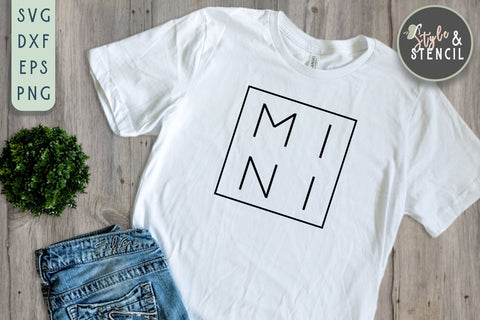 Mom Mini - Mini Bundle SVG - PNG, DXF, SVG, EPS SVG Style and Stencil 