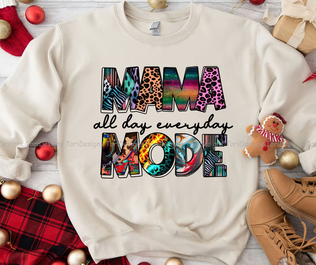 Mom Mode, Mama PNG, Mom Png, Mother's Day PNG, Mama PNG, Designs Downloads, Mom Mode Png Sublimation ToriDesigns 