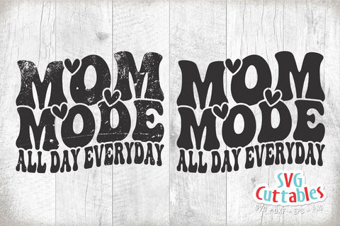 Mom Mode svg - Mom svg - Cut File - svg - dxf - eps - png - Mama svg - Mothers Day svg - Mama png - Silhouette - Cricut - Digital File SVG Svg Cuttables 