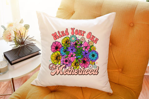 Mom Motherhood Flowers PNG Sublimation Sublimation designartist 