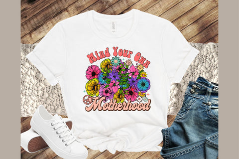 Mom Motherhood Flowers PNG Sublimation Sublimation designartist 