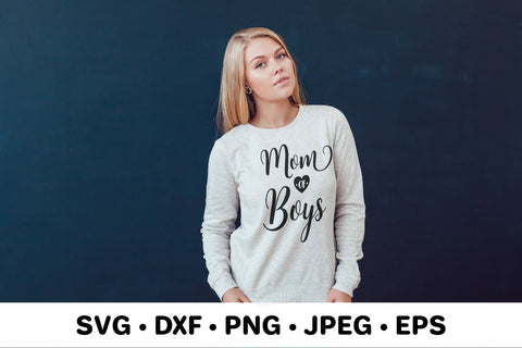 Mom of boys. Mother’s Day SVG. Mom life quote typography SVG LaBelezoka 