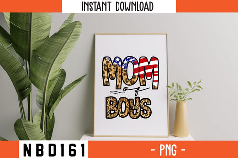 mom of boys sublimation PNG SVG Nbd161 