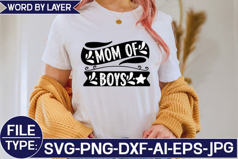 Mom of Boys SVG Cut File SVG Studio Innate 