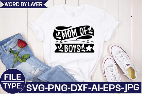 Mom of Boys SVG Cut File SVG Studio Innate 
