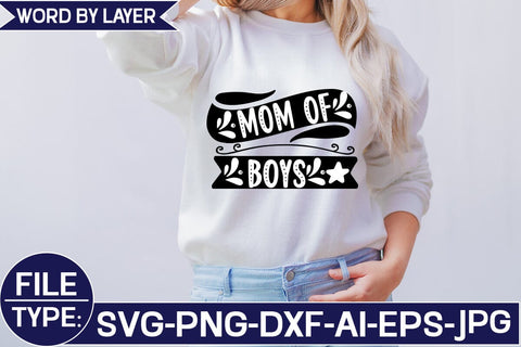 Mom of Boys SVG Cut File SVG Studio Innate 