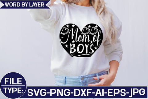 Mom of Boys SVG Cut File SVG Studio Innate 