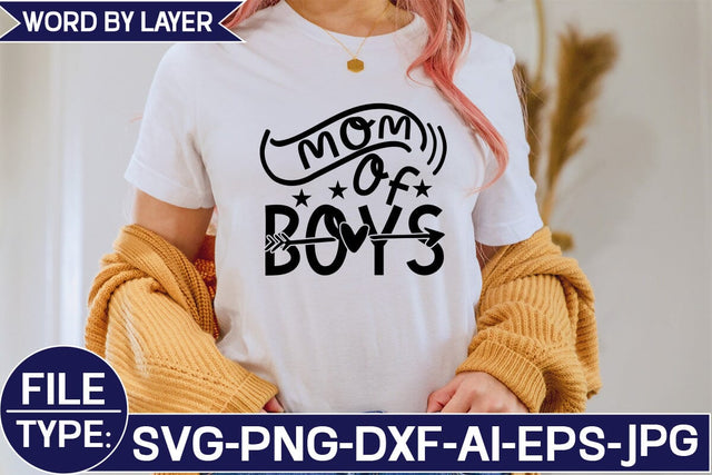 Mom of Boys SVG Cut File SVG Studio Innate 