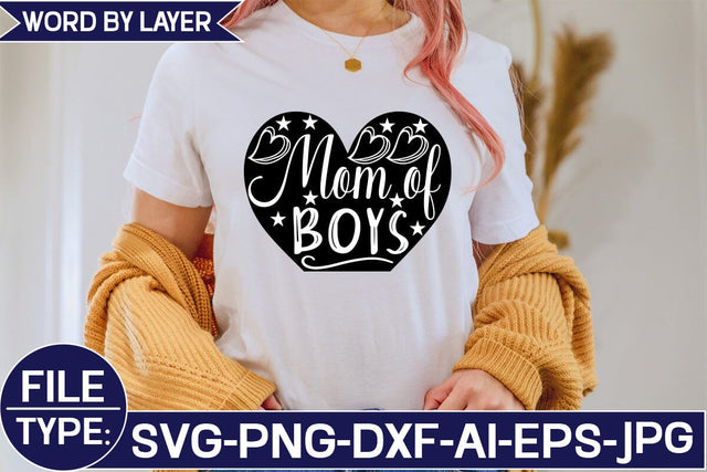 Mom of Boys SVG Cut File SVG Studio Innate 