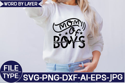 Mom of Boys SVG Cut File SVG Studio Innate 
