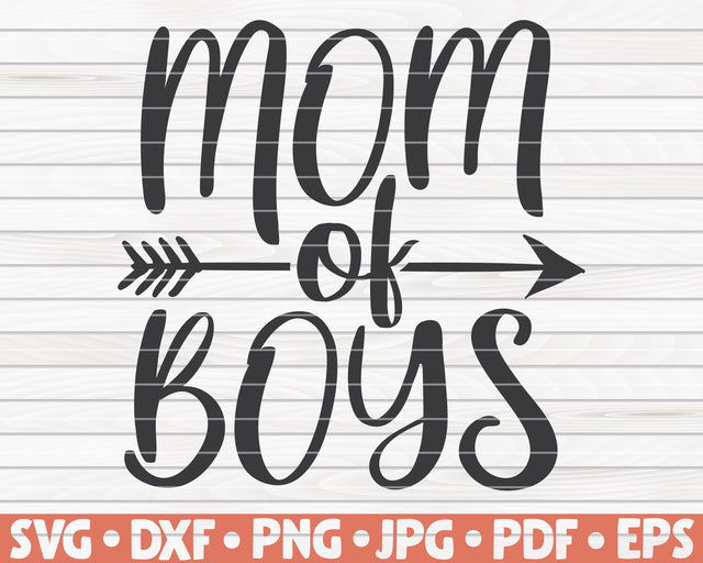Mom of boys SVG | Mother's Day quote SVG HQDigitalArt 