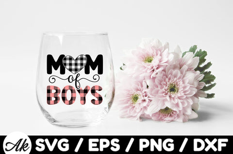 Mom of boys svg SVG akazaddesign 