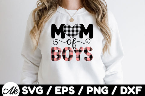 Mom of boys svg SVG akazaddesign 