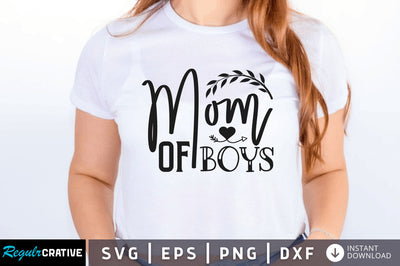 Mom of boys svg SVG Regulrcrative 