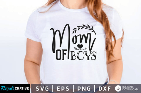 Mom of boys svg SVG Regulrcrative 