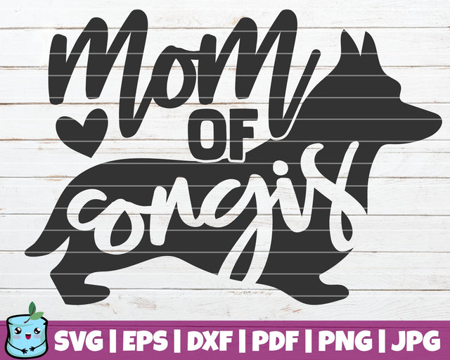 Mom Of Corgis SVG MintyMarshmallows 