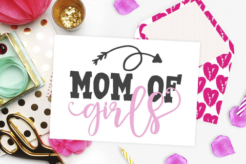 Mom of girls | Arrow cut file SVG TheBlackCatPrints 