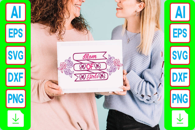 Mom of Girls SVG Craftlabsvg24 