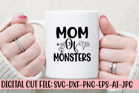 Mom Of Monsters SVG Design SVG Syaman 