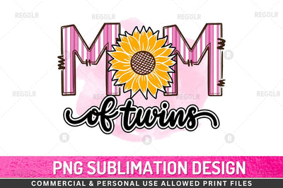 Mom of twins Sublimation Design Sublimation Regulrcrative 
