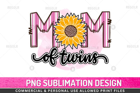 Mom of twins Sublimation Design Sublimation Regulrcrative 