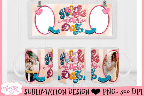 Mom photo mug wrap PNG for Mother's day sublimation Sublimation Amorclipart 