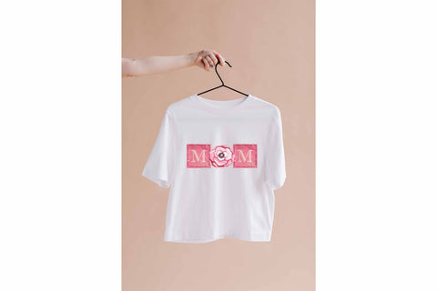 Mom PNG for Sublimation - Pink Flowers Sublimation Digital Honeybee 