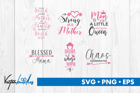 Mom quote bundle svg SVG vectorbundles 