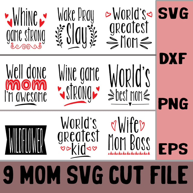 Mom Quotes Design Bundle SVG SVG Studio 