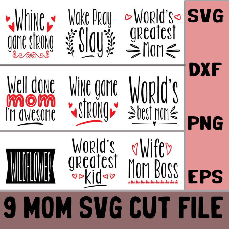 Mom Quotes Design Bundle SVG SVG Studio 