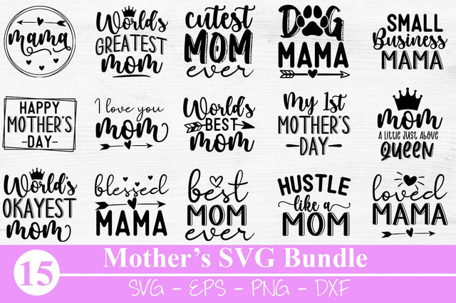 Mom quotes svg bundle hand lettered, Mom svg bundle, Mothers day svg, Mom svg, Mom life svg, Girl mom svg, Mama svg, Funny mom svg SVG Svgcraft 