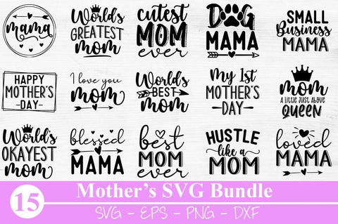 Mom quotes svg bundle hand lettered, Mom svg bundle, Mothers day svg, Mom svg, Mom life svg, Girl mom svg, Mama svg, Funny mom svg SVG Svgcraft 