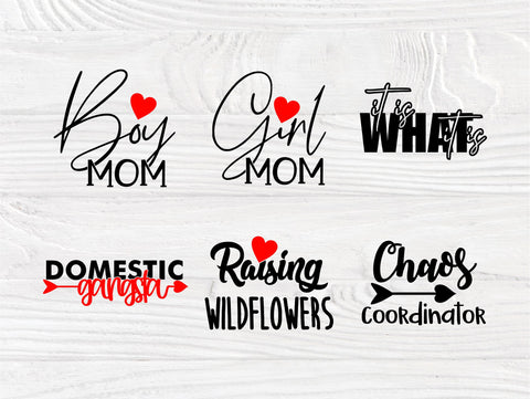 Mom Quotes SVG Bundle, Mom Life Svg Cut Files SVG TonisArtStudio 